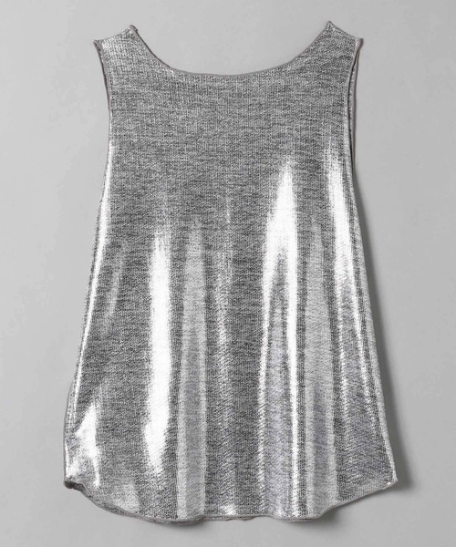 JEANASIS（ジーナシス）の「ハクプリントシャイニータンク/264568（タンクトップ・レディース・ブラック/シルバー/ゴールド・FREE）」の9枚目の写真