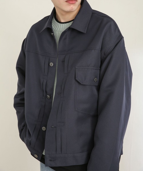 SENSE OF PLACE by URBAN RESEARCH（センスオブプレイスバイアーバンリサーチ）の「『セットアップ対応』 1st type Gジャン（ブルゾン・メンズ・ブラック/ネイビー/ライトベージュ・MEDIUM/LARGE）」の5枚目の写真