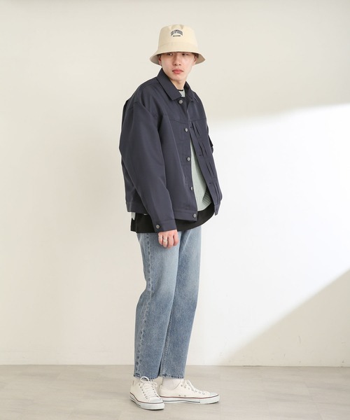 SENSE OF PLACE by URBAN RESEARCH（センスオブプレイスバイアーバンリサーチ）の「『セットアップ対応』 1st type Gジャン（ブルゾン・メンズ・ブラック/ネイビー/ライトベージュ・MEDIUM/LARGE）」の6枚目の写真