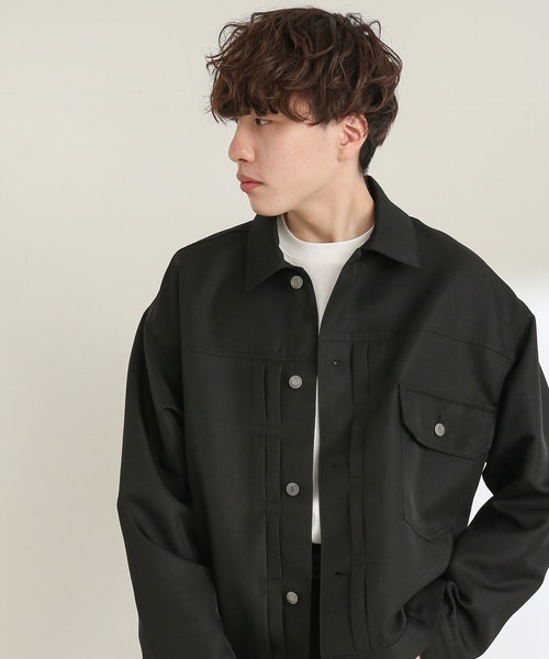 SENSE OF PLACE by URBAN RESEARCH（センスオブプレイスバイアーバンリサーチ）の「『セットアップ対応』 1st type Gジャン（ブルゾン・メンズ・ブラック/ネイビー/ライトベージュ・MEDIUM/LARGE）」の11枚目の写真