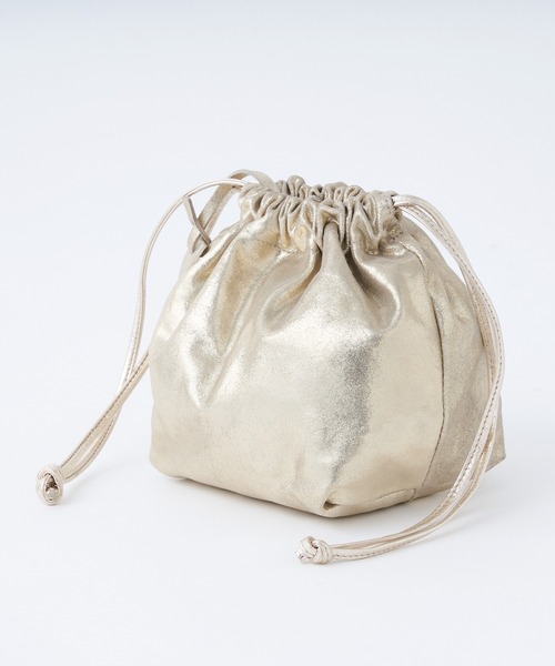 marco masi（マルコマージ）の「MARCO MASI/マルコマージ　メタリックギャザーショルダーバッグ（ショルダーバッグ・レディース・ゴールド・FREE）」の15枚目の写真