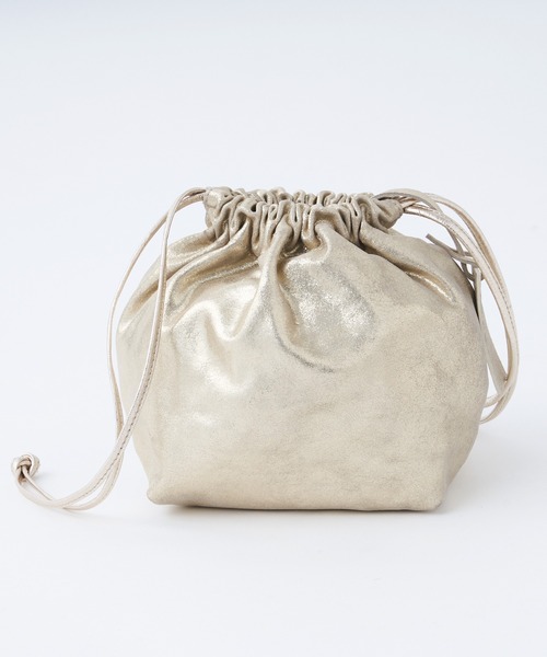 marco masi（マルコマージ）の「MARCO MASI/マルコマージ　メタリックギャザーショルダーバッグ（ショルダーバッグ・レディース・ゴールド・FREE）」の17枚目の写真