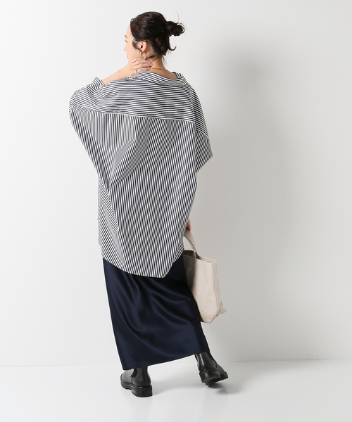 plage（プラージュ）の「タイプライターシャツ◆（シャツ/ブラウス・レディース・ホワイト/ブラック/サックスブルー・36/38）」の5枚目の写真