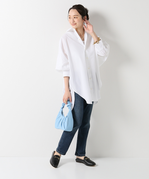 plage（プラージュ）の「タイプライターシャツ◆（シャツ/ブラウス・レディース・ホワイト/ブラック/サックスブルー・36/38）」の6枚目の写真