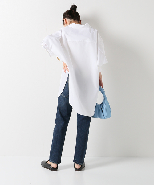 plage（プラージュ）の「タイプライターシャツ◆（シャツ/ブラウス・レディース・ホワイト/ブラック/サックスブルー・36/38）」の7枚目の写真