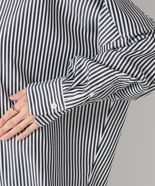 plage（プラージュ）の「タイプライターシャツ◆（シャツ/ブラウス・レディース・ホワイト/ブラック/サックスブルー・36/38）」の16枚目の写真