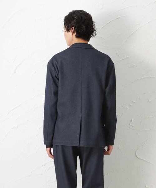 NAVY(ネイビー)の「SOLOTEX(R)使用 ニットストレッチジャケット(テーラードジャケット・メンズ・ブラック/ネイビー・S/M/L/XL)」の10枚目の写真