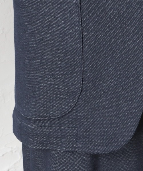 NAVY(ネイビー)の「SOLOTEX(R)使用 ニットストレッチジャケット(テーラードジャケット・メンズ・ブラック/ネイビー・S/M/L/XL)」の14枚目の写真