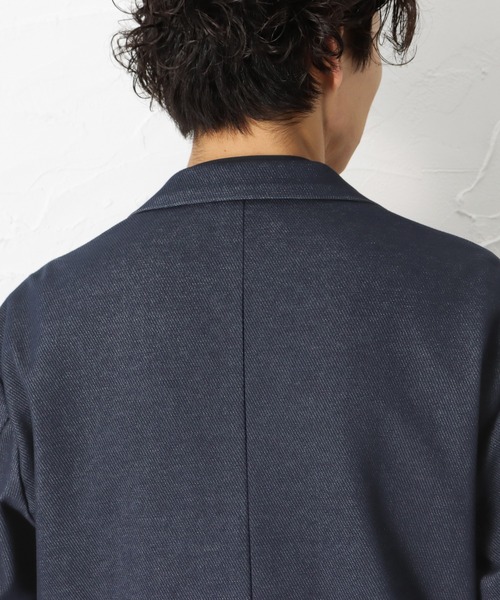 NAVY(ネイビー)の「SOLOTEX(R)使用 ニットストレッチジャケット(テーラードジャケット・メンズ・ブラック/ネイビー・S/M/L/XL)」の16枚目の写真