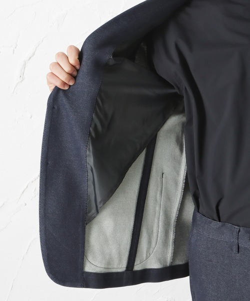 NAVY(ネイビー)の「SOLOTEX(R)使用 ニットストレッチジャケット(テーラードジャケット・メンズ・ブラック/ネイビー・S/M/L/XL)」の19枚目の写真