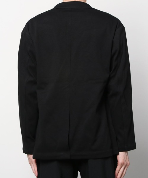 NAVY(ネイビー)の「SOLOTEX(R)使用 ニットストレッチジャケット(テーラードジャケット・メンズ・ブラック/ネイビー・S/M/L/XL)」の3枚目の写真
