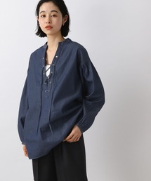 LOWRYS FARM | レースＵＰボリュームブラウスＬＳ　266564(シャツ/ブラウス)