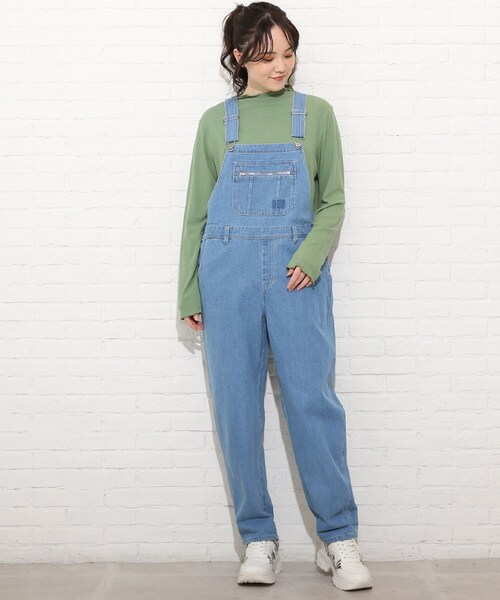 Cutie Blonde（キューティーブロンド）の「◆【S-L】オーバーオール（サロペット/オーバーオール・レディース・アイボリー/パープル/サックスブルー・01/02/03）」の8枚目の写真