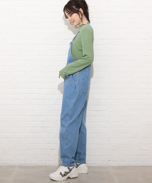 Cutie Blonde（キューティーブロンド）の「◆【S-L】オーバーオール（サロペット/オーバーオール・レディース・アイボリー/パープル/サックスブルー・01/02/03）」の9枚目の写真