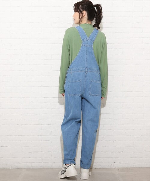 Cutie Blonde（キューティーブロンド）の「◆【S-L】オーバーオール（サロペット/オーバーオール・レディース・アイボリー/パープル/サックスブルー・01/02/03）」の10枚目の写真