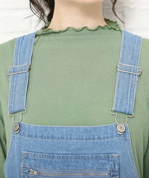 Cutie Blonde（キューティーブロンド）の「◆【S-L】オーバーオール（サロペット/オーバーオール・レディース・アイボリー/パープル/サックスブルー・01/02/03）」の11枚目の写真