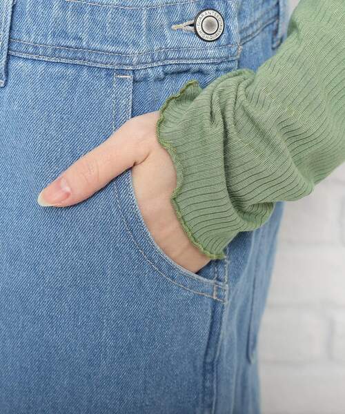 Cutie Blonde（キューティーブロンド）の「◆【S-L】オーバーオール（サロペット/オーバーオール・レディース・アイボリー/パープル/サックスブルー・01/02/03）」の16枚目の写真