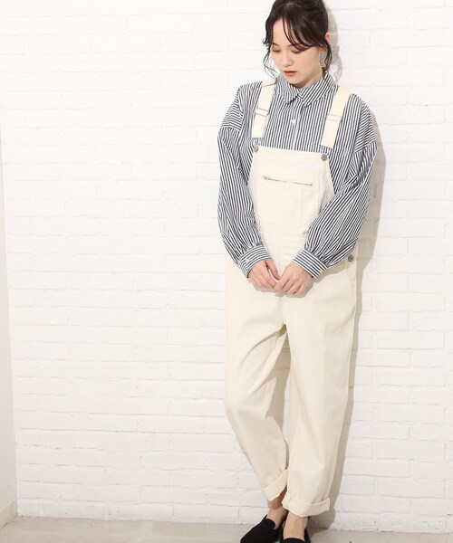 Cutie Blonde（キューティーブロンド）の「◆【S-L】オーバーオール（サロペット/オーバーオール・レディース・アイボリー/パープル/サックスブルー・01/02/03）」の20枚目の写真