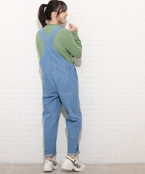 Cutie Blonde（キューティーブロンド）の「◆【S-L】オーバーオール（サロペット/オーバーオール・レディース・アイボリー/パープル/サックスブルー・01/02/03）」の7枚目の写真