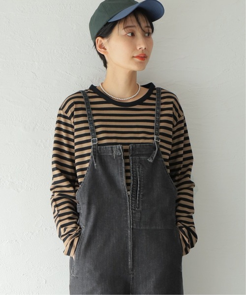 JOURNAL STANDARD(ジャーナルスタンダード)の「《追加》クラシックボーダーロングTシャツ◆3(Tシャツ/カットソー・レディース・ブラック/レッド/グリーン/ベージュ系その他・FREE)」の1枚目の写真