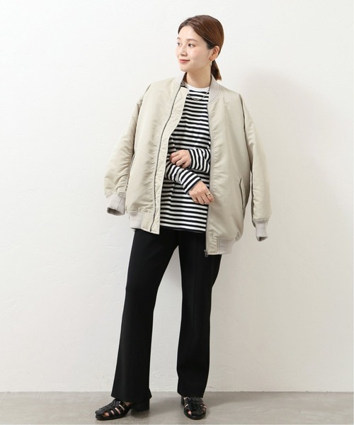 JOURNAL STANDARD(ジャーナルスタンダード)の「《追加》クラシックボーダーロングTシャツ◆3(Tシャツ/カットソー・レディース・ブラック/レッド/グリーン/ベージュ系その他・FREE)」の5枚目の写真