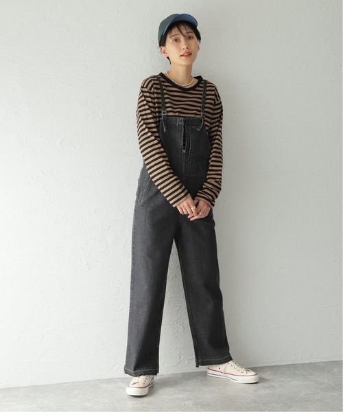 JOURNAL STANDARD(ジャーナルスタンダード)の「《追加》クラシックボーダーロングTシャツ◆3(Tシャツ/カットソー・レディース・ブラック/レッド/グリーン/ベージュ系その他・FREE)」の8枚目の写真