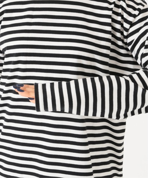 JOURNAL STANDARD(ジャーナルスタンダード)の「《追加》クラシックボーダーロングTシャツ◆3(Tシャツ/カットソー・レディース・ブラック/レッド/グリーン/ベージュ系その他・FREE)」の22枚目の写真