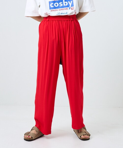 FREAK'S STORE(フリークスストア)の「カラージョーゼットパンツ(その他パンツ・レディース・ブラック/グリーン/ピンク/レッド/オレンジ/ブルー・フリ-)」の10枚目の写真