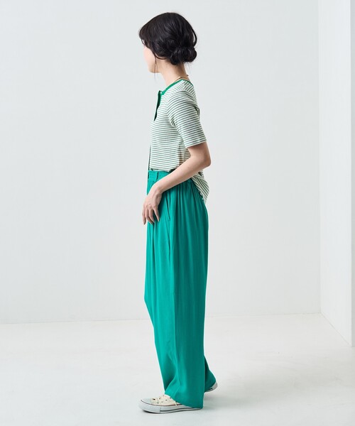 FREAK'S STORE(フリークスストア)の「カラージョーゼットパンツ(その他パンツ・レディース・ブラック/グリーン/ピンク/レッド/オレンジ/ブルー・フリ-)」の20枚目の写真