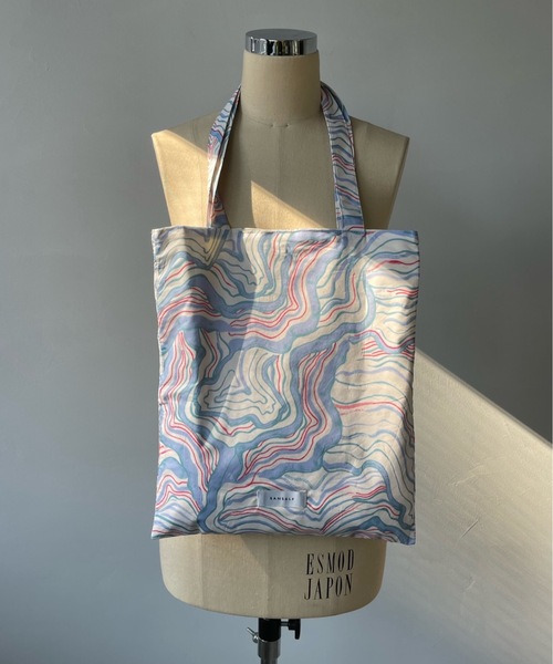 SANSeLF(サンセルフ)の「マーブルモチーフトートバッグ【SANSeLF】sana22s002(トートバッグ・レディース・グリーン/ブルー/ブラック・FREE)」の11枚目の写真