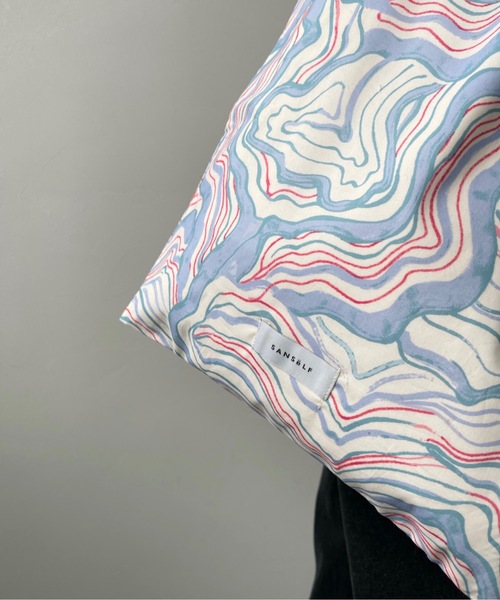 SANSeLF(サンセルフ)の「マーブルモチーフトートバッグ【SANSeLF】sana22s002(トートバッグ・レディース・グリーン/ブルー/ブラック・FREE)」の9枚目の写真