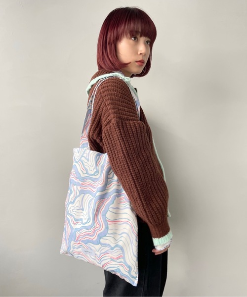 トートバッグ◆153種類◆大理石・マーブル柄特集◆Lサイズ トートバッグCL プレイフル Limited edition by SACHIKO ISHIZUKA