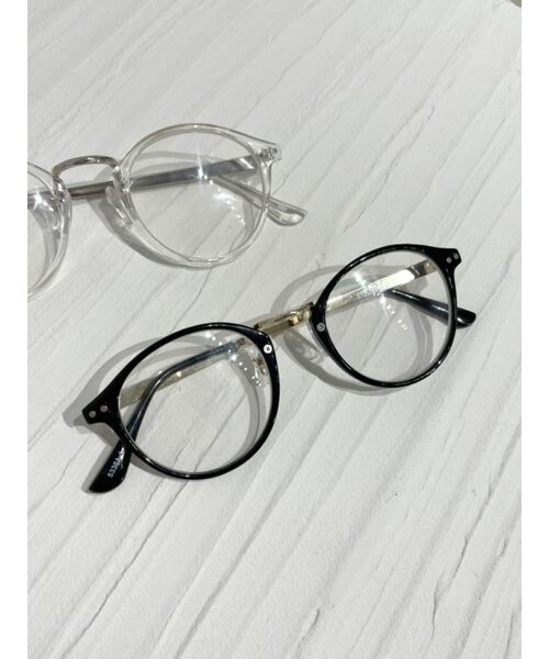EMODA（エモダ）の「セミラウンドアイウェア（メガネ・レディース・ブラック/クリア・FREE）」の2枚目の写真