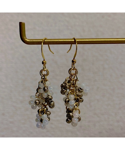 tone(トーン)の「【LoveAmooN】beads flower(MA)(ピアス(両耳用)・レディース・A/B/C/D/E/F/G/H/I・FREE)」の5枚目の写真