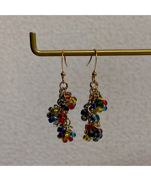 tone(トーン)の「【LoveAmooN】beads flower(MA)(ピアス(両耳用)・レディース・A/B/C/D/E/F/G/H/I・FREE)」の6枚目の写真