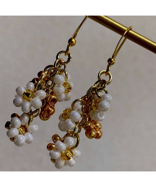 tone(トーン)の「【LoveAmooN】beads flower(MA)(ピアス(両耳用)・レディース・A/B/C/D/E/F/G/H/I・FREE)」の21枚目の写真