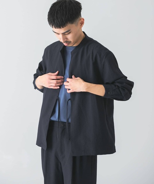 URBAN RESEARCH DOORS（アーバンリサーチドアーズ）の「イージーケアボタンレスブルゾン（ブルゾン・メンズ・ネイビー/オリーブ/グリーン・MEDIUM/LARGE）」の3枚目の写真