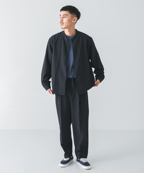 URBAN RESEARCH DOORS（アーバンリサーチドアーズ）の「イージーケアボタンレスブルゾン（ブルゾン・メンズ・ネイビー/オリーブ/グリーン・MEDIUM/LARGE）」の6枚目の写真