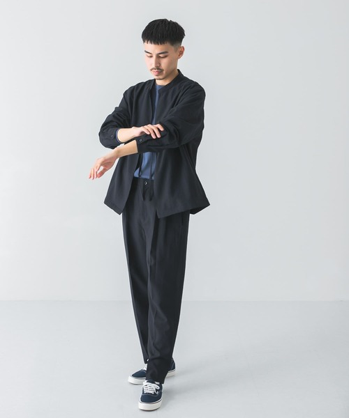 URBAN RESEARCH DOORS（アーバンリサーチドアーズ）の「イージーケアボタンレスブルゾン（ブルゾン・メンズ・ネイビー/オリーブ/グリーン・MEDIUM/LARGE）」の7枚目の写真