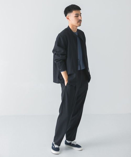 URBAN RESEARCH DOORS（アーバンリサーチドアーズ）の「イージーケアボタンレスブルゾン（ブルゾン・メンズ・ネイビー/オリーブ/グリーン・MEDIUM/LARGE）」の8枚目の写真