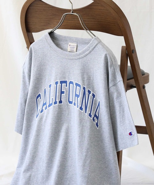 Champion（チャンピオン）の「【Champion】カレッジロゴＴシャツ（Tシャツ/カットソー・メンズ・オフホワイト/オレンジ/グレー/ダークグリーン/ホワイト/ライム・M/L/XL）」の10枚目の写真