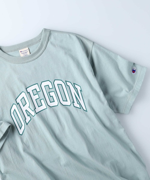 Champion（チャンピオン）の「【Champion】カレッジロゴＴシャツ（Tシャツ/カットソー・メンズ・オフホワイト/オレンジ/グレー/ダークグリーン/ホワイト/ライム・M/L/XL）」の17枚目の写真