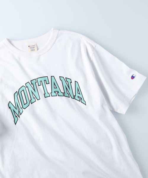 Champion（チャンピオン）の「【Champion】カレッジロゴＴシャツ（Tシャツ/カットソー・メンズ・オフホワイト/オレンジ/グレー/ダークグリーン/ホワイト/ライム・M/L/XL）」の18枚目の写真