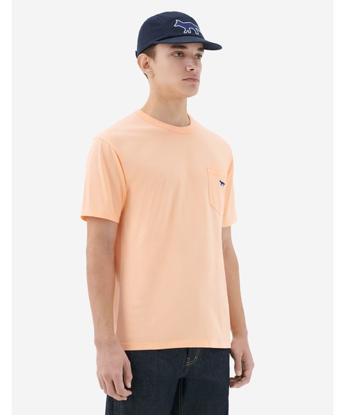 Maison Kitsune（メゾンキツネ）の「NAVY FOX PATCH CLASSIC POCKET TEE-SHIRT（Tシャツ/カットソー・メンズ・ピンク系その他/ネイビー・L/S/XL/M/XS）」の11枚目の写真