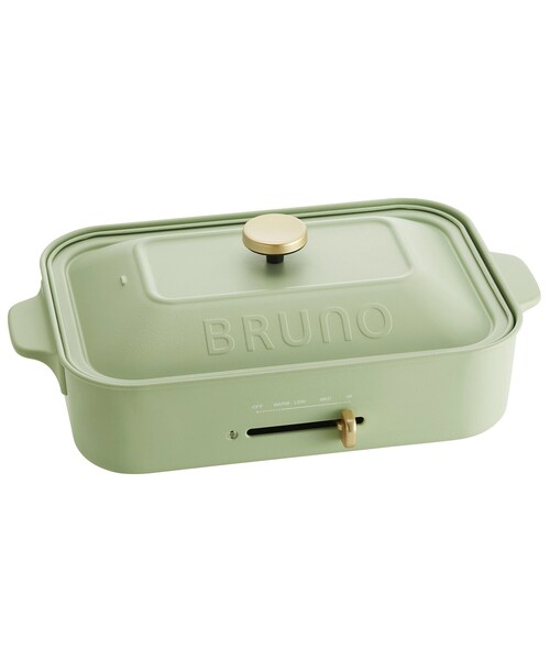 BRUNO ブルーノ コンパクトホットプレート 限定カラー カルダモングリーン ◇BRUNO (ブルーノ) コンパクトホットプレート カルダモングリーン