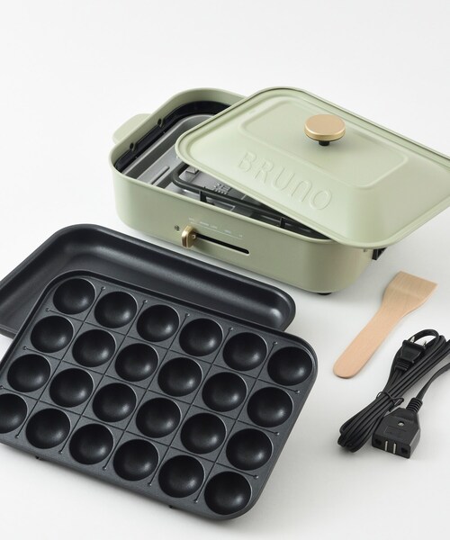 ◇BRUNO (ブルーノ) コンパクトホットプレート カルダモングリーン ◇BRUNO (ブルーノ) コンパクトホットプレート カルダモングリーン