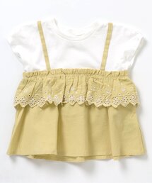 apres les cours | レースドッキングTシャツ(Tシャツ/カットソー)