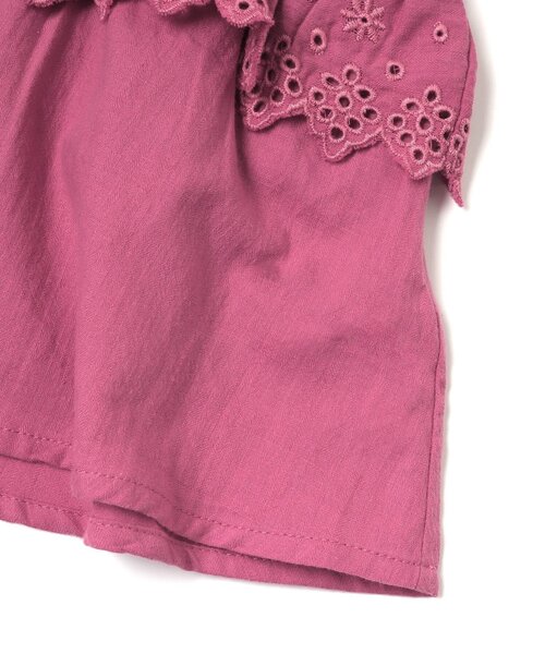 apres les cours（アプレレクール）の「レースドッキングTシャツ（Tシャツ/カットソー・キッズ・イエロー/エメラルド/ローズ・80/110/120/130/100/90/140）」の10枚目の写真