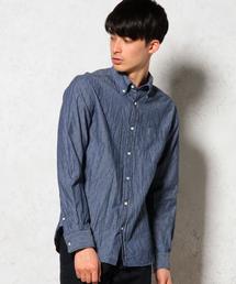green label relaxing | TEVIZ DOBBY/INDIGO REG シャツ(シャツ/ブラウス)