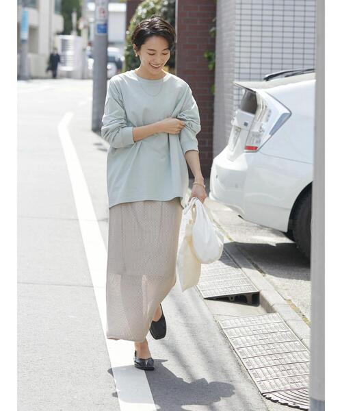 AMERICAN HOLIC(アメリカンホリック)の「透かし編みニットタイトスカート(スカート・レディース・ブラック/ライトベージュ・S/M/L)」の7枚目の写真